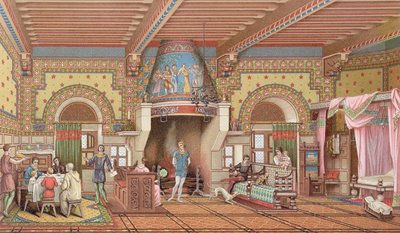 Interior of a French Castle during the Middle Ages (c. 1845) by Charpentier
